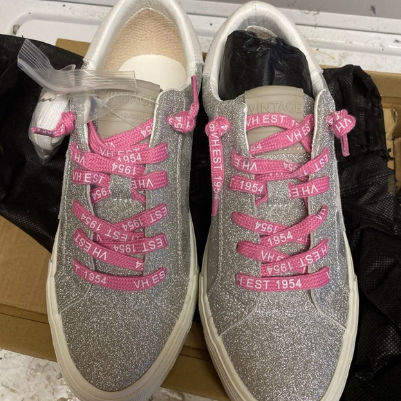 Vintage Havana Silver Glitter Checkered. - Picture 2 of 7